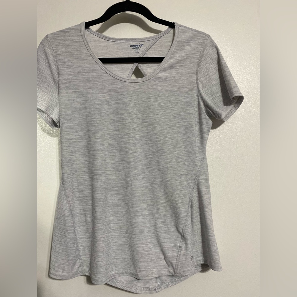 Old Navy Active Breathe On Grey Short Sleeve Top